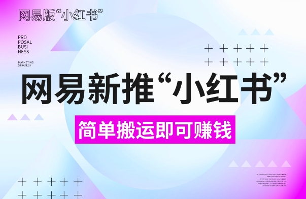 网易官方新推“小红书”,搬运即有收益,新手小白千万别错过(附详细教程)【揭秘】-阳知网创资源库