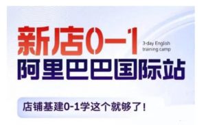 阿里巴巴国际站新店0-1，店铺基建0-1学这个就够了-阳知网创资源库