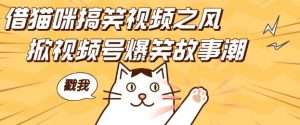 借猫咪搞笑视频之风,掀视频号爆笑故事潮,轻松日入四位数,无门槛快速入门!-阳知网创资源库