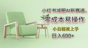 小红书减肥AI新赛道,零成本易操作,日入多张,小白轻松上手【揭秘】-阳知网创资源库