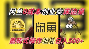 闲鱼一个被忽略的电商赛道,0成本卖床边桌,纯小白搬砖式操作轻松日入5张【揭秘】-阳知网创资源库