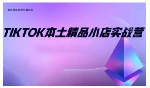 TikTok本土精品小店出海实战营,从入门到高阶,不止0-1!-阳知网创资源库