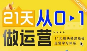 21天从0-1做运营,11大维度搭建基础运营学习体系-阳知网创资源库