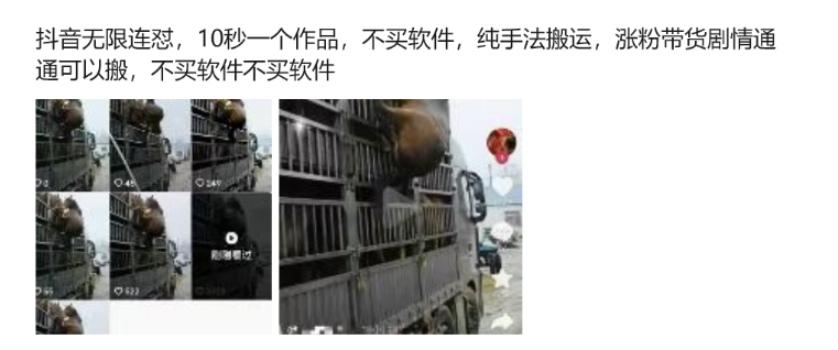 抖音无限连怼,10秒一个作品不买软件,纯手法搬运,涨粉带货剧情通通可以搬-阳知网创资源库