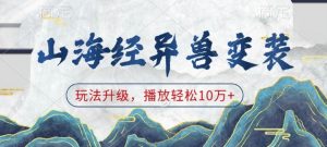 山海经异兽变装,玩法升级,播放轻松10万+-阳知网创资源库