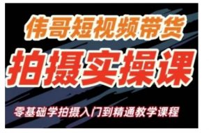 短视频带货拍摄实操课,零基础学拍摄入门到精通教学-阳知网创资源库