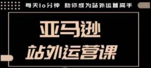 聪明的跨境人都在学的亚马逊站外运营课,每天10分钟,手把手教你成为站外运营高手-阳知网创资源库