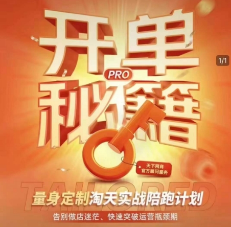 淘宝开单秘籍PRO,量身定制淘天实战陪跑计划,告别做店迷茫、快速突破运营瓶颈期-阳知网创资源库