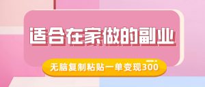 适合在家做的副业,小红书冷知识账号,无脑复制粘贴一单变现300-阳知网创资源库