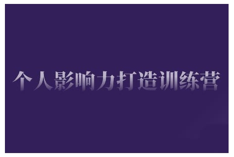 个人影响力打造训练营,掌握公域引流、私域运营、产品定位等核心技能,实现从0到1的个人IP蜕变-阳知网创资源库