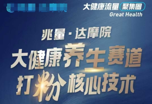大健康打粉引流,大健康养生赛道暴利打粉新玩法-阳知网创资源库