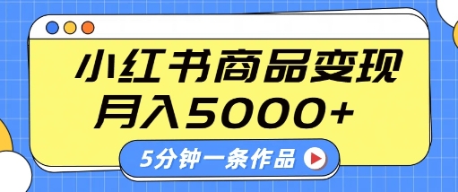 小红书字幕作品玩法,商单变现月入5k+,5分钟一条作品-阳知网创资源库