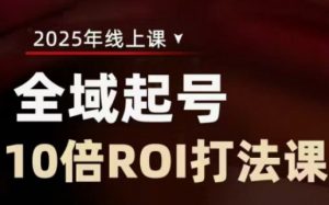 2025全域起号10倍ROI打法课,助你提升直播间的投资回报率-阳知网创资源库