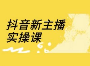 抖音新主播实操课，直播间流量运营线上实操课(18节)-阳知网创资源库