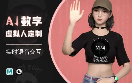 Ai数字人虚拟(智能体)实时语音交互特训营,自行定制超写实角色AI数字人交互技术-阳知网创资源库
