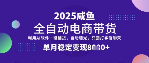 全网首发【闲鱼全自动电商带货】三年磨一剑,一朝露锋芒,单月稳定变现8k+【揭秘】-阳知网创资源库
