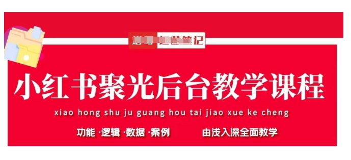 小红书聚光后台教学,小红书聚光投放的基本原理、策略和实践操作-阳知网创资源库