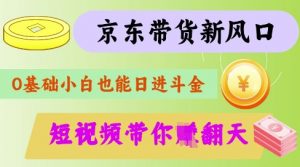 最新京东短视频带货代运营秘籍,轻松躺挣【揭秘】-阳知网创资源库
