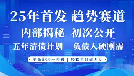 2025年首次公开,真正的事业型赛道,客咨不断,单月轻松破W-阳知网创资源库