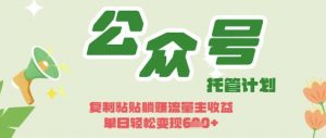 开启躺Z模式,Deepseek+公众号流量主,日入3张【揭秘】-阳知网创资源库