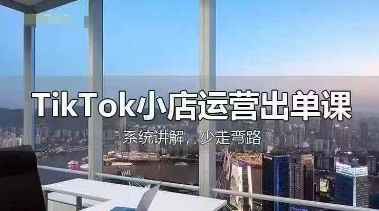 TikTok小店运营出单课,从开店选品、运营出单、发货回款,进行全流程讲解-阳知网创资源库