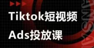Ads视频投放课,tiktok短视频广告投放课-阳知网创资源库