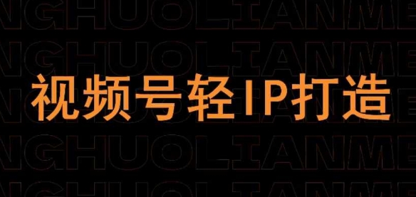 视频号线上课程，视频号轻IP打造-阳知网创资源库