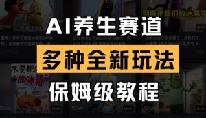 AI养生赛道，多种全新玩法，保姆级教程拆解-阳知网创资源库