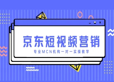 京东短视频营销项目,专业MCN机构一对一实操教学-阳知网创资源库