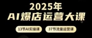 2025年AI爆店运营大课,13节AI实操课+37节流量运营课-阳知网创资源库