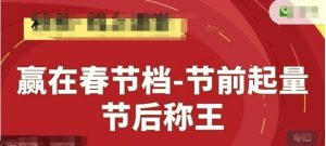 赢在春节档-节前起量，后称王，淘系精品线上系列课-阳知网创资源库