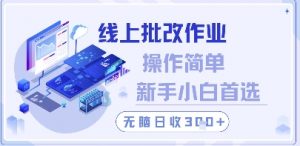 线上批改作业，操作简单新手小白首选，无脑日收300+【揭秘】-阳知网创资源库