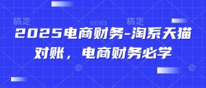 2025电商财务-淘系天猫对账,电商财务必学-阳知网创资源库