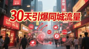 30天引爆同城流量：团购篇 认知篇 流量篇 来客篇 达人篇 老板人设IP篇 投流篇-阳知网创资源库