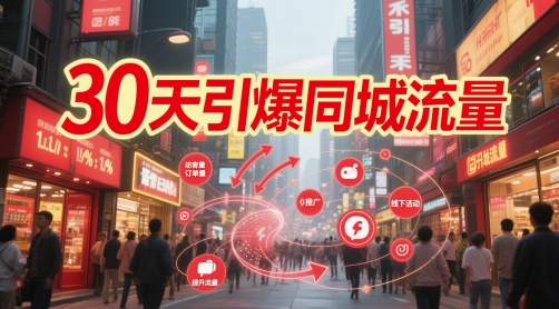 30天引爆同城流量：团购篇 认知篇 流量篇 来客篇 达人篇 老板人设IP篇 投流篇-阳知网创资源库