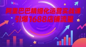 阿里巴巴精细化运营实战课，引爆1688店铺流量-阳知网创资源库