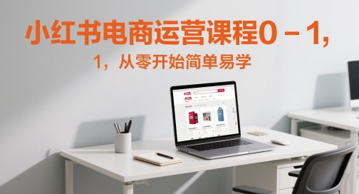 小红书电商运营课程0-1,从零开始简单易学-阳知网创资源库