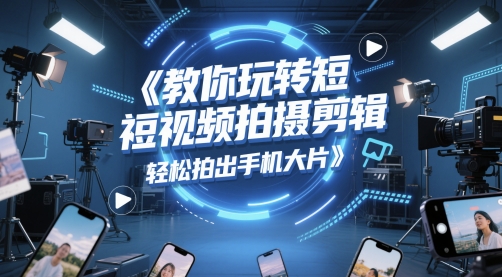 教你玩转短视频拍摄剪辑,轻松拍出手机大片-阳知网创资源库