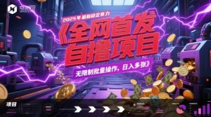 全网首发,2025年最新稳定暴力全自动自撸项目,无限制批量操作,日入多张【揭秘】-阳知网创资源库