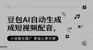 豆包AI自动生成短视频配音，小说推文推广更省心更方便-阳知网创资源库