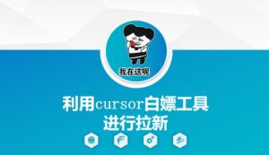 利用cursor白嫖工具进行拉新-阳知网创资源库