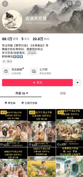 古法五音养生教程,五音疗愈的视频的制作方法,2-4小时就能学会,作者10天涨粉10W-阳知网创资源库