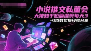 小说推文私董会大佬知乎短篇混剪每天3-4位数实操经验分享-阳知网创资源库