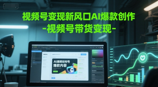 视频号变现新风口AI爆款创作-视频号带货变现-阳知网创资源库