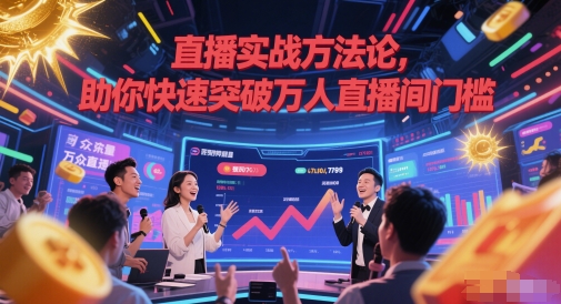 直播实战方法论,助你快速突破万人直播间门槛-阳知网创资源库