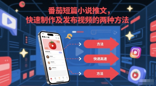 番茄短篇小说推文,快速制作及发布视频的两种方法-阳知网创资源库
