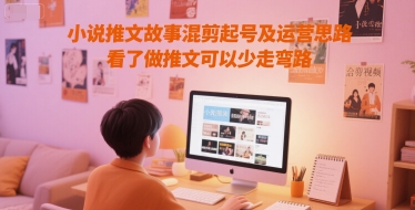 小说推文故事混剪起号及运营思路，看了做推文可以少走弯路-阳知网创资源库