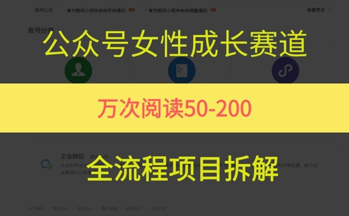公众号女性赛道,最近爆火系列,条条作品阅读量10w+-阳知网创资源库