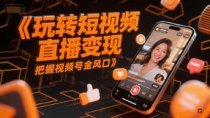 玩转短视频直播变现,把握视频号金风口-阳知网创资源库