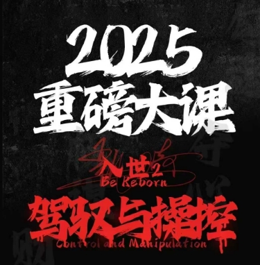 2025重磅大课,入世2,驾驭与控制-阳知网创资源库